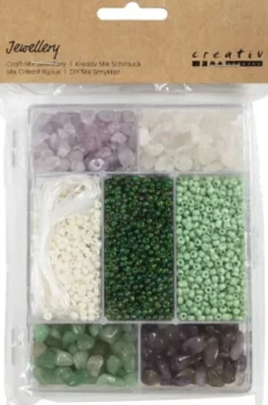 DIY Mix Smykker - Krystaller - Str. 2,6-10 MM - Hulstr. 0,8-1,2 MM
