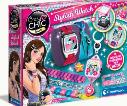 DIY Ur Kit Til Børn - Stylish Watch - Crazy Chic - Clementoni