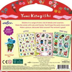 Eeboo - Cat's Apartment Yumi Stickers - 200 Katte Klistermærker