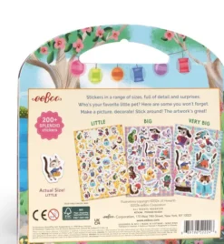 Eeboo - Pets Stickers - Over 200 Klistermærker - Kæledyr