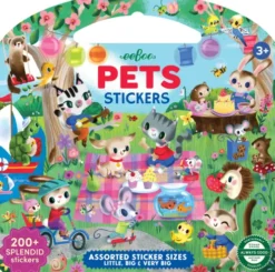 Eeboo - Pets Stickers - Over 200 Klistermærker - Kæledyr
