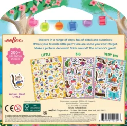 Eeboo - Pets Stickers - Over 200 Klistermærker - Kæledyr