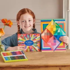 Eeboo - Skitsebog Med Spiralryg Til Børn - Rainbow Colors