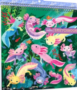 Eeboo - Skitsebog Med Spiralryg Til Børn - Axolotl