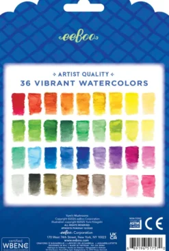 Eeboo - Watercolor Pencils - 36 Akvarel Farveblyanter - Yumi