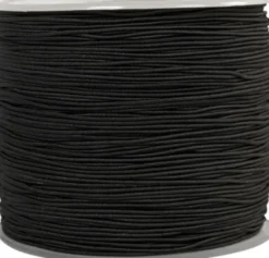 Elastiksnor - 1 MM - Sort - 250 M