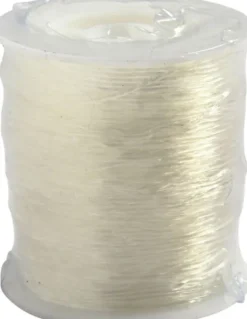 Elastiksnor - 1 MM - Transparent - 50 M