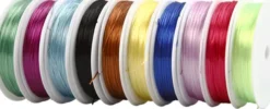 Elastiksnor - Tykkelse 1 MM - Assorterede Farver - 10X25 M