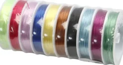 Elastiksnor - Tykkelse 1 MM - Assorterede Farver - 10X25 M