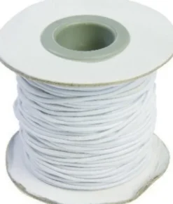 Elastiksnor - Tykkelse 1,2 MM - 25 M - Hvid