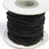 Elastiksnor - Tykkelse 1,2 MM - 25 M - Sort