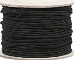 Elastiksnor - Tykkelse 1 MM - Sort - 25 M