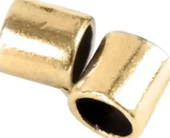 Enderør - Str. 2X2 MM - Hulstr. 1,4 MM - Forgyldt - 80 Stk