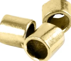Enderør - Str. 2X2 MM - Hulstr. 1,4 MM - Forgyldt - 80 Stk