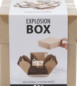 Explosion Box - Str. 7X7X7,5+12X12X12 CM - Natur - 1 Stk