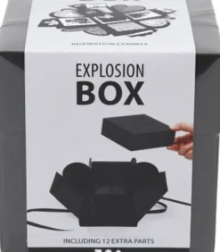 Explosion Box - Str. 7X7X7,5+12X12X12 CM - Sort - 1 Stk