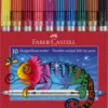 Faber-Castell - Double-Ended Felt Tip Pens - 10 Glitter Tusser
