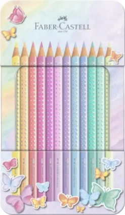 Faber-Castell Farveblyanter - Sparkle - 12 Farver