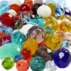 Facetmix - Str. 3-15 MM - Hulstr. 0,5-1,5 MM - Assorterede Farver - 400 G