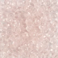 Facetperler - Ø 4 MM - Hulstr. 1 MM - Lys Rosa - 45 Stk
