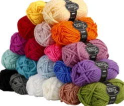 Fantasia Polyacrylgarn - L 35 M - Maxi - Assorterede Farver - 20X50 G