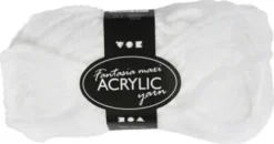 Fantasia Polyacrylgarn - L 35 M - Pind 9-10 - Hvid - 50 G