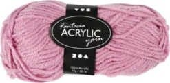 Fantasia Polyacrylgarn - L 80 M - Pind 4,5-5 - Rosa - 50 G