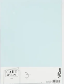 Farvet Papir - A4 - 210X297 MM - 80 G - Lyseblå - 20 Stk