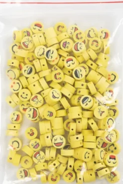 Figurperler - Smiley - Ø 10 MM - Hulstr. 1,5 MM - 200 Stk