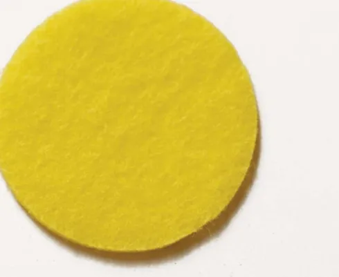 Filtrulle - Gul - Polyester Filt - 45 CM X 5 M