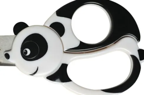 Fiskars - Børnesaks Med Dyremotiv - Panda - L 13 CM