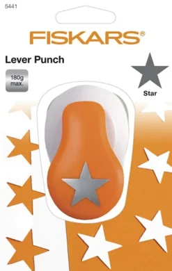 Fiskars - Lever Punch - Stansejern Til Papir Og Karton - Stjerne