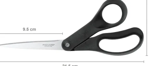 Fiskars - Universalsaks - Sort - Essential - 21 CM