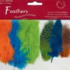 Fjer - 8-10 CM - 18 Stk. - Neon