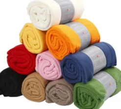Fleece - L 125 CM - B 150 CM - Forskellige Farver - 10 Stk