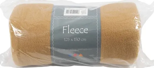 Fleece - L 125 CM - B 150 CM - 200 G - Beige - 1 Stk