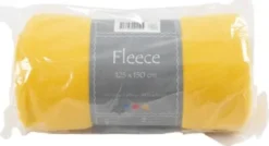 Fleece - L 125 CM - B 150 CM - 200 G - Gul - 1 Stk