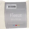 Fleece - L 125 CM - B 150 CM - 200 G - Råhvid - 1 Stk