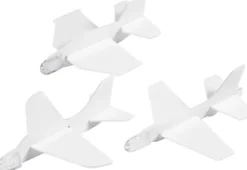 Flyvemaskiner - L 11,5-12,5 CM - B 11-12 CM - Hvid - 3 Stk