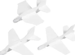 Flyvemaskiner - L 11,5-12,5 CM - B 11-12 CM - Hvid - 3 Stk
