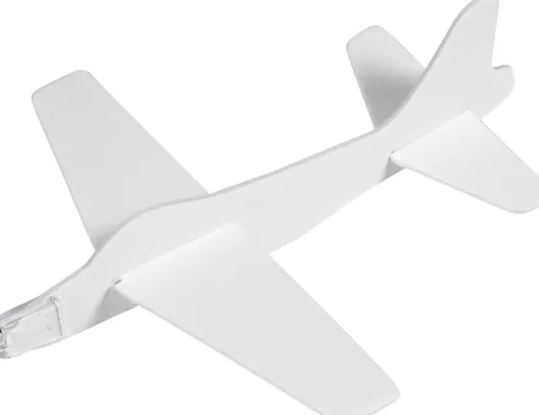 Flyvemaskiner - L 19 CM - B 17,5 CM - Hvid - 2 Stk