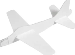 Flyvemaskiner - L 19 CM - B 17,5 CM - Hvid - 2 Stk