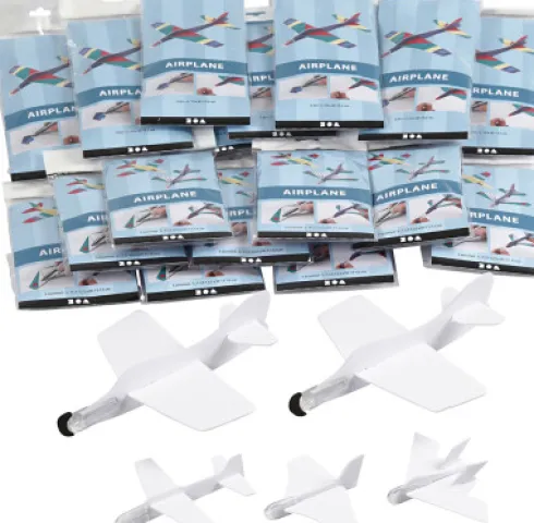 Flyvemaskiner - L 11,5-19 CM - B 11-17,5 CM - Hvid - 50 Stk