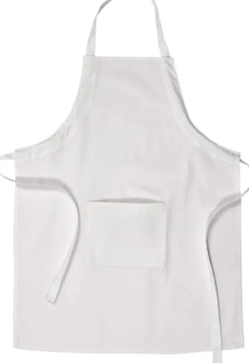 Forklæde Til Voksne - Str. M-Xl CM - L 84 CM - B 65 CM - Hvid