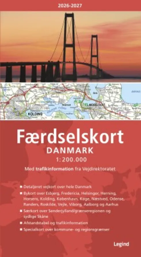 Færdselskort Danmark 2026-2027