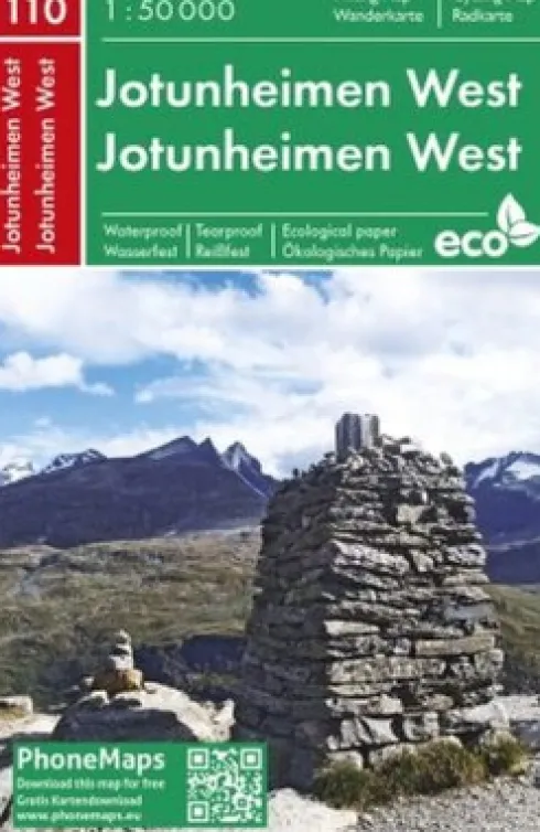 Freytag & Berndt - Jotunheimen West Hiking & Cycling Map