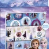 Frost - Disney - 3 Ark Med Klistermærker Inkl. Landskabsmotiv