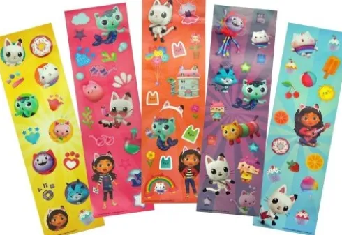 Gabby's Dollhouse - Stickers Set - 5 Ark Med Klistermærker