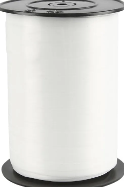 Gavebånd - Hvid - B 10 MM - Blank - 250 M