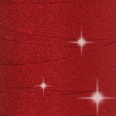 Gavebånd - Rød - B 10 MM - Glitter - 100 M